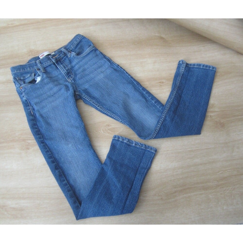 Levi's Jeans Boys Size 16 REG Blue 511 Slim Fit Medium Wash Denim Stretch 28x28